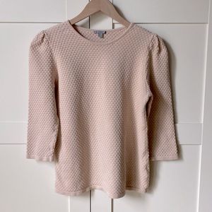 COS | Cream Peach Seed Stitch Sweater | Size M